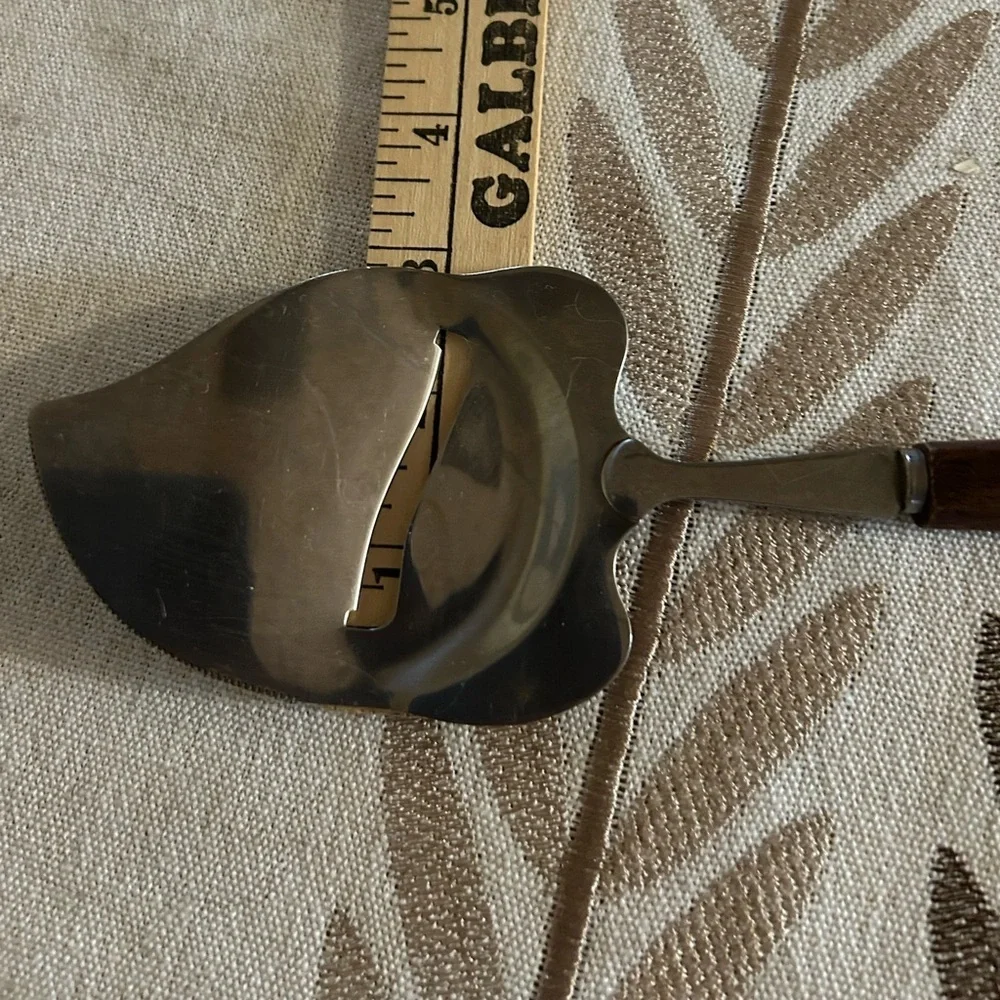 Vintage Stainless Steel Cheese Slicer With Wood Handle Japan kitchen Utensil